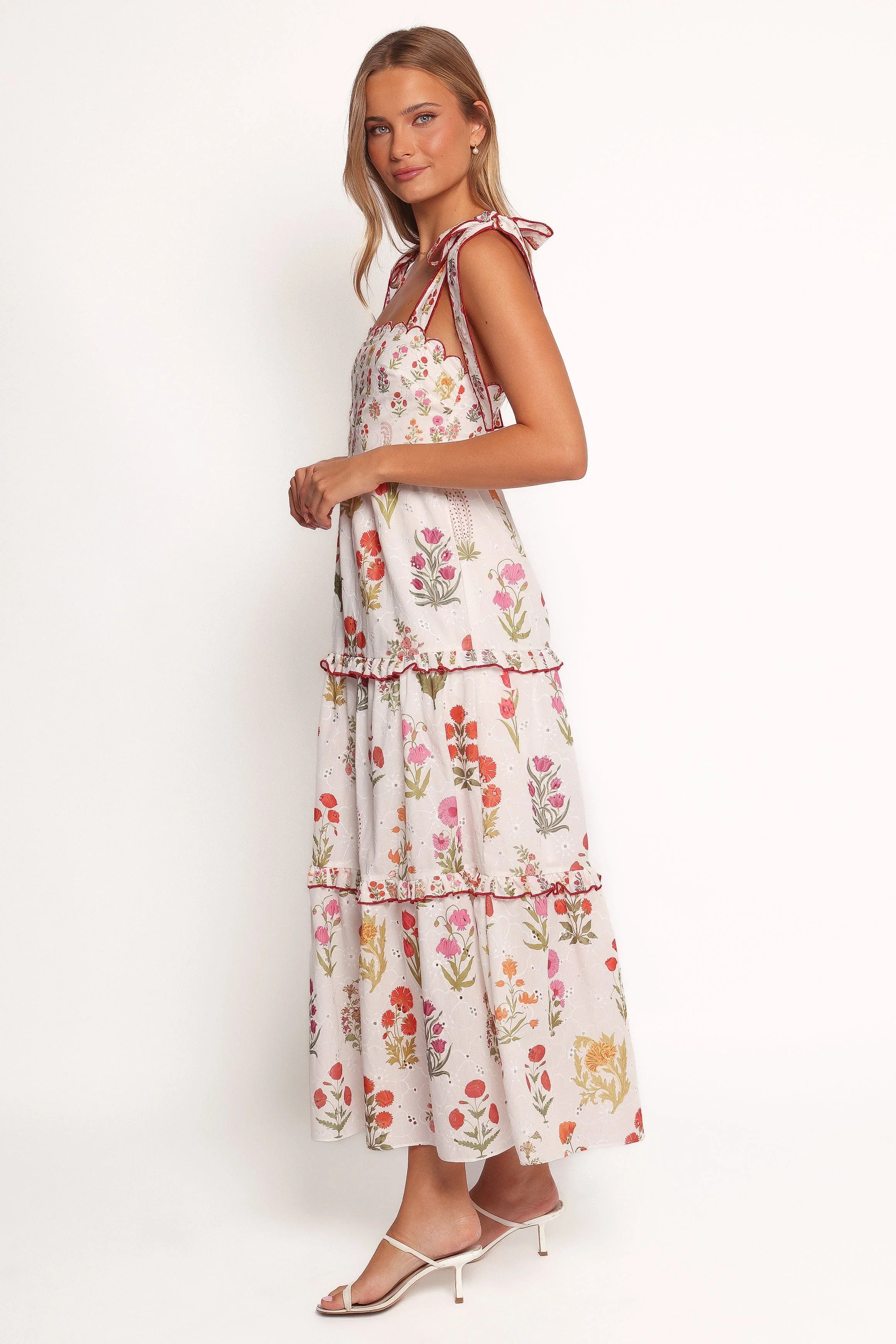 Aurelia Maxi Dress - White Floral